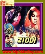 Ziddi 1964 movie poster